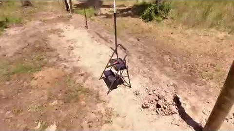 Driving T-Posts with Tractor Bucket and a Jig.