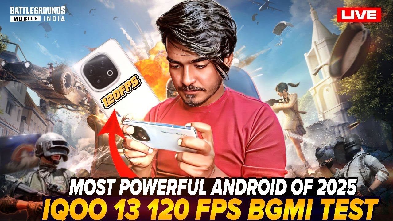 IQOO 13 BGMI TEST WITH FPS METER RUSH LIVE STREAM#bgmi #iqoo13 #120fps ...