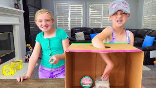 What's in the Box Blindfold Challenge With my Sister!
