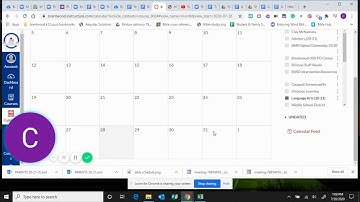 Calendar feature in Canvas