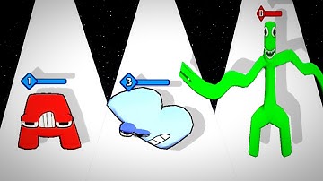 MAX LEVEL in MERGE ALPHABET MONSTER FUSION abcdefghijk 0123456789