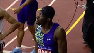 Rai Benjamin 300 indoor PB during Millrose Games 2020