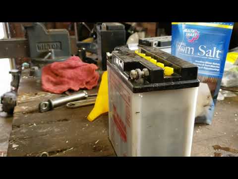 Restoring an old motorcycle battery; Fast, Cheap and Easy.