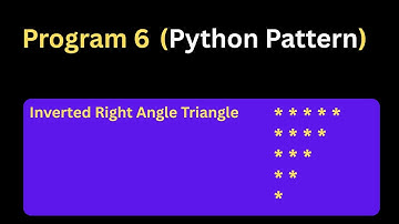 Inverted Right Angle Triangle Pattern in Python 🐍 | Easy For Loop Program | Self Coding Skills 💻✨