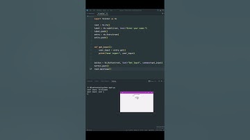 Python - take input from user in python tkinter #shorts #coding