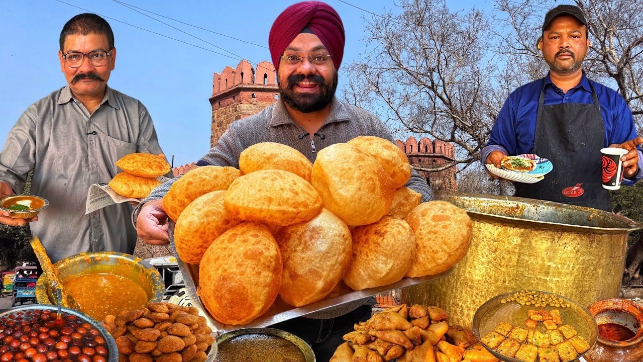 Famous street food in Daryaganj | Lotan Chole Kulche , Chole Bathure , Chole poori