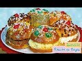 Roscón de Reyes relleno de 3 sabores, nata, trufa y crema pastelera - Hacer el Roscón de Reyes