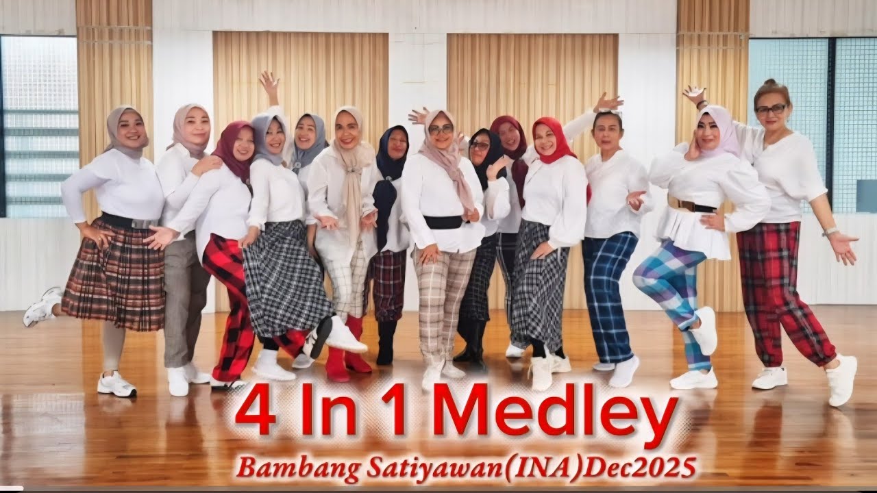 4 in 1 linedance|| Bambang Satiyawan(INA)Dec2025 || improver|| Dancing Queen