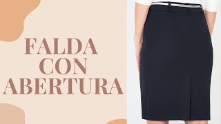 FALDA CON ABERTURA ATRÁS - PARTE 1