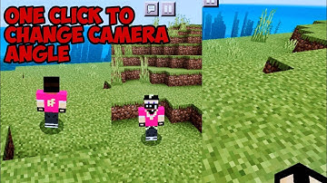 one click to change camera angle in Minecraft pocket edition//hindi video