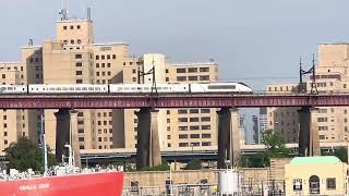 Northbound Amtrak Acela 2290 on the Hell Gate Bridge