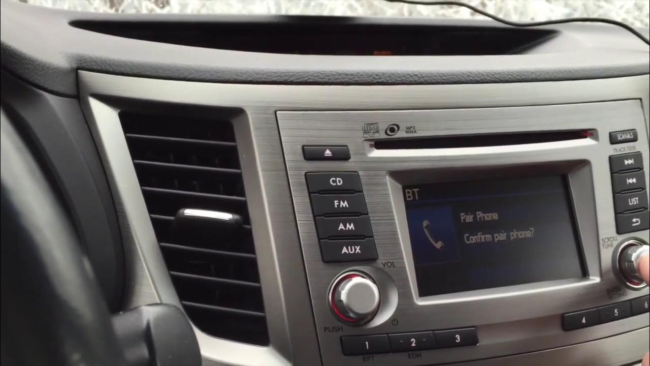 Как подключить субару блютуз Subaru Outback - Bluetooth Activation - YouTube