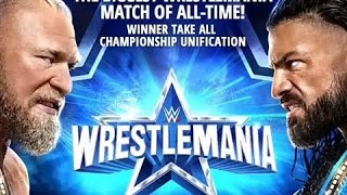 WWE Brock Lesner vs Roman Reigns Wretlemania 38 Full Match Highlights #2k24 #wwe @AFGKing7