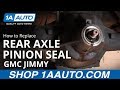 How To Install Replace Rear Axle Differential Pinion Seal 84-91 GMC Jimmy SUV