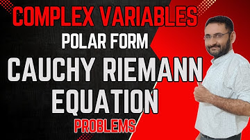 Cauchy Riemann Equation | Polar form | Problem | Complex variables | Analytic functions  | Maths
