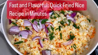 Fast and Flavorful: Quick Fried Rice Recipe in Minutes! #shortvideo #delicious #shorts
