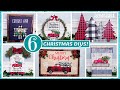 DOLLAR TREE CHRISTMAS DIY | 6 NEW Home Decor Crafts | DOLLAR GENERAL DIY | Red Truck & Buffalo Check