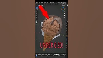 EASY Ice-cream Cone! #3dmodel #blender #blender3d #gamedevelopment #unity #unreal #satire