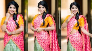 Pavithra Lakshmi Modern Hot Stunning Saree Images Library Actress Hot Vertical Saree Images Video