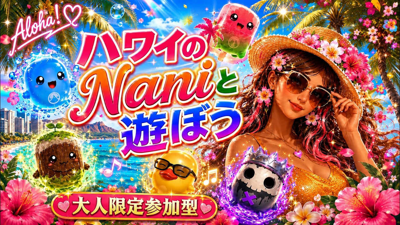 🌺再開🌴ハワイのNaniと遊ぼう🌴大人限定参加型 - YouTube