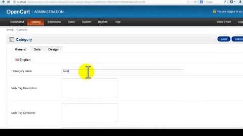 Lesson 6: How To Add And Edit Your Products Categories(Opencart)