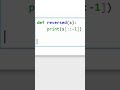 🔁Reverse a String in Python in 5 Seconds!  | Python Tricks