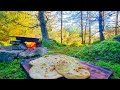 Chicken Gyros cooked in a beautiful Forest🐔! The PERFECT place for a snack🌯 ASMR cooking
