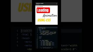 Improve your Loading Animations | #css #shorts #webdevelopment