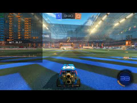 Тест GTX550Ti 1Gb и i7 2600 (E3 1270) в Rocket League