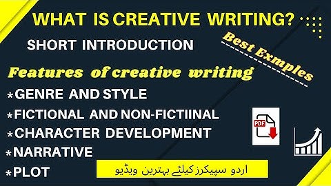 creative writing | Introduction to creative writing, Features, characters,Examples, Definitions