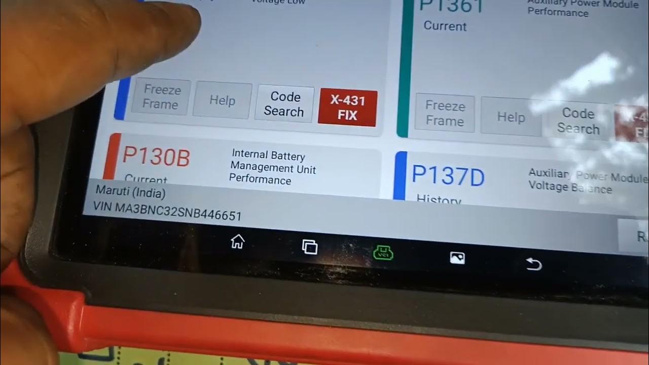 P137A ,P130B,P1361 code issue Ertiga, Auxiliary power module problem
