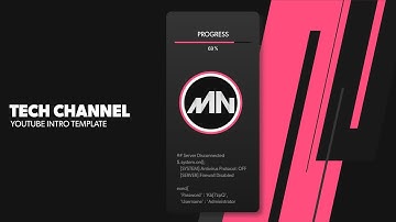Tech Channel Intro - After Effects Template | YouTube Intro Template - Hi-Tech Intro (NO PLUGINS)