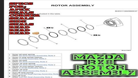 How to rebuild mazda rx8 rx7 13b rotary engine;how to assembly the rotors, apex seals,side seals