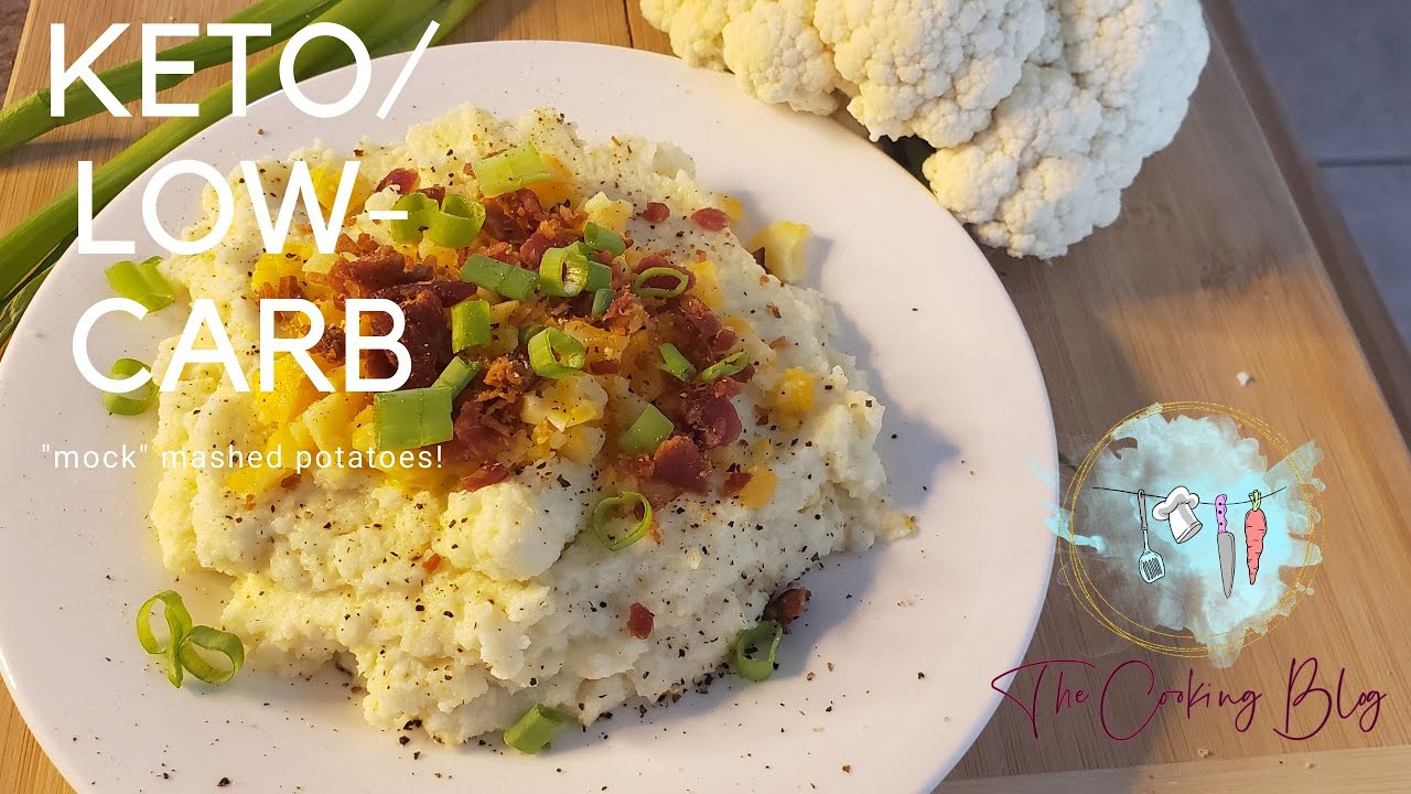 KETO/LOWCARB "MOCK" MASHED POTATOES TheCookingVlog YouTube