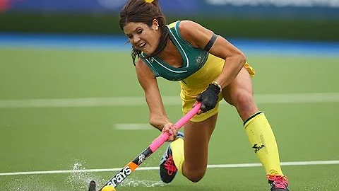 Anna Flanagan with a dangerous ball