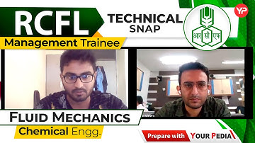 Fluid Mechanics Technical Snap for RCFL Management Trainee | Chemical Engg. | Start Preparation