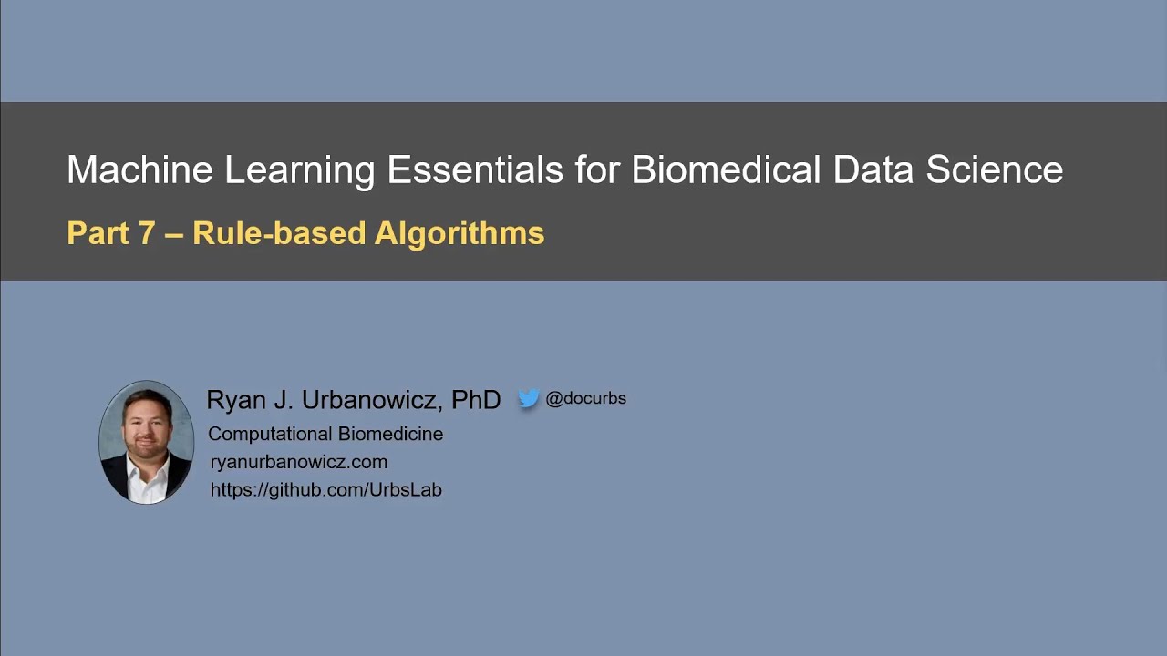 7. Rule-Based Machine Learning Algorithms - YouTube