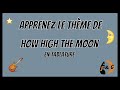How High the Moon à la guitare en tablature