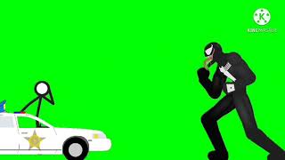 Green Screen Animațion (Venom vs 1 police)
