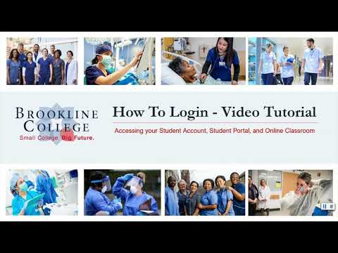 Brookline College - How to Login - Video Tutorial