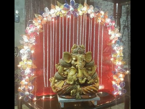  Ganpati  Decoration  Ideas at Home  Ganesh  Pooja Decoration  