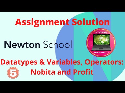 Newton School Assignment Answer | Nobita and Profit | Datatypes & Variables, Operators | Java