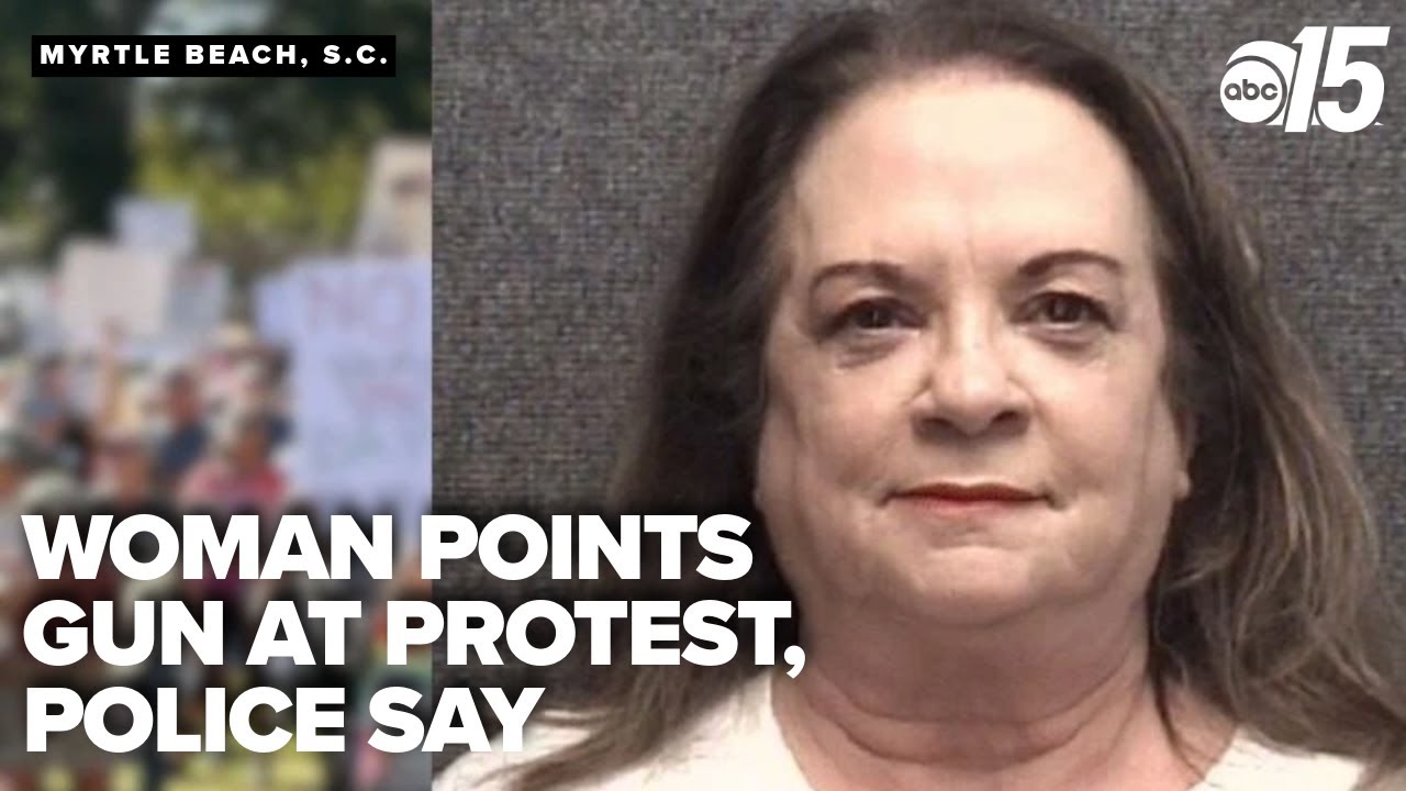 Woman arrested for displaying gun at 'No Kings' protest in Myrtle Beach ...