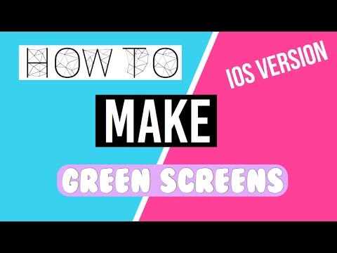 How To: Make Greenscreens on an IOS device @bobbyluis6970