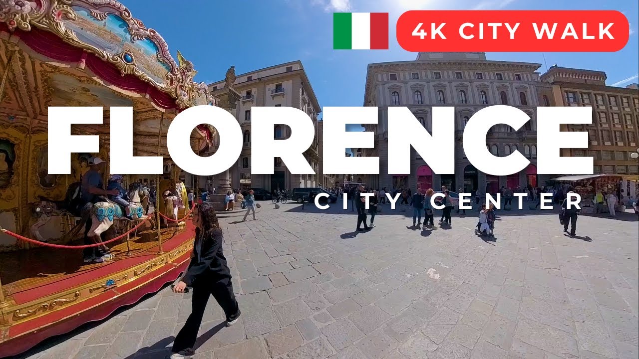 FLORENCE Italy 🇮🇹 | 4K Walking Tour City Center