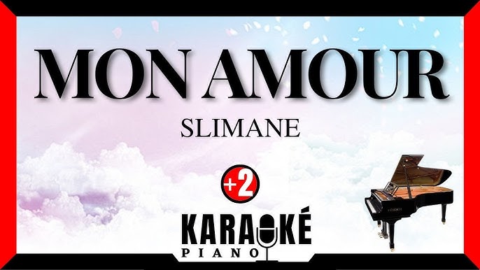 Mon amour - SLIMANE (Karaoké Piano Français - Lower Key) 