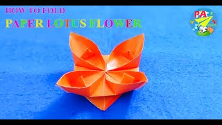 Gấp hoa sen đơn giản|Xếp giấy Origami