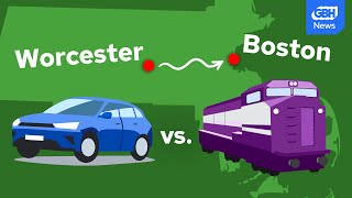 Train v.car:  What's the fastest way to commute from Worcester to Boston?