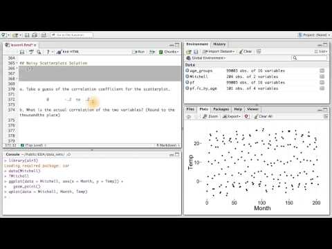 Noisy Scatterplots - Data Analysis with R