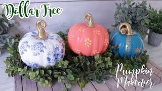 Dollar Tree DIY Pumpkin Makeover |Fall Decor Dollar Tree DIY Pumpkin Makeover |Fall Decor